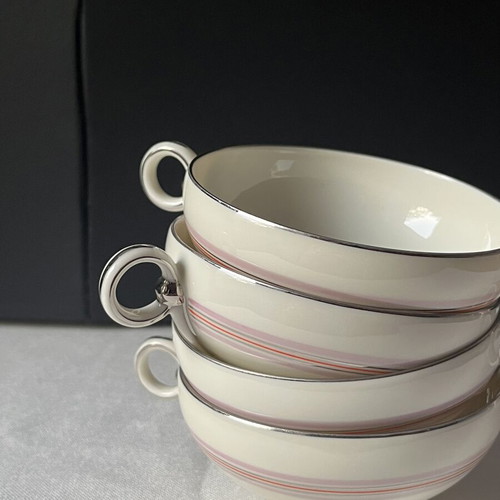 Pirkenhammer vintage porcelain tea cups set of 4 like new