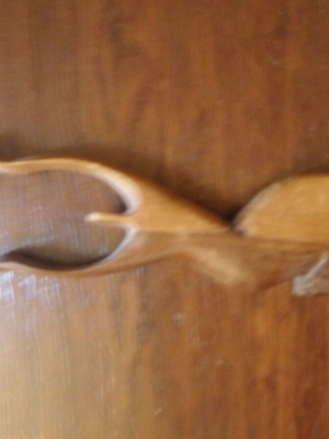 Wooden mounted figure of African origin like new