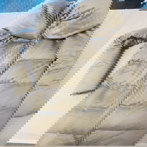 Γυναικείο μπουφάν πολύ ζεστό με ιδιαίτερο γιακά μέχρι το γόνατο, σαν καινούργιο, μέγεθος S