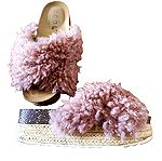  Coolway faux fur mules 37 size