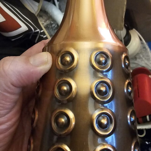 Vintage MCM copper decorative vase like new