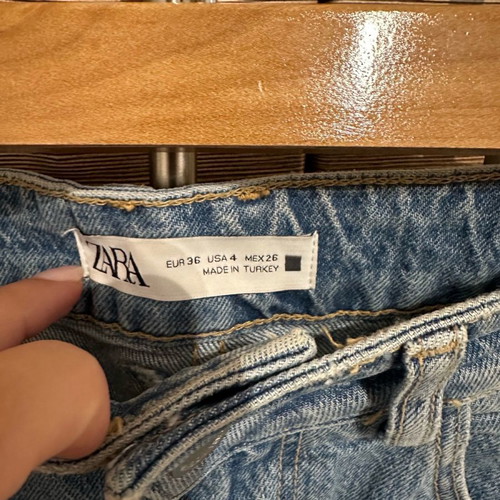 Zara denim bermuda shorts quite stretchy size 36
