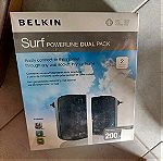  Belkin surf powerline dual επέκταση δικτύου καινούργιο σφραγισμένο