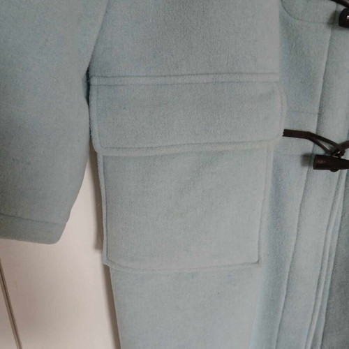 Gloverall Montgomery coat with hood like new, size XL, baby blue