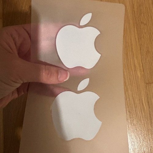 Apple stickers new, 2 large from iPad