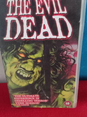 Evil Dead VHS tape, thriller horror