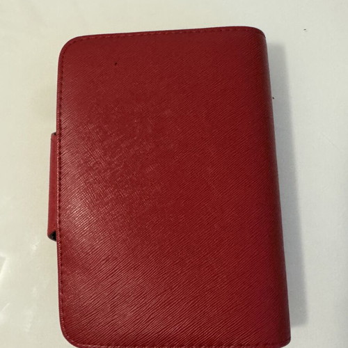 Organizer agenda red with card slots like new