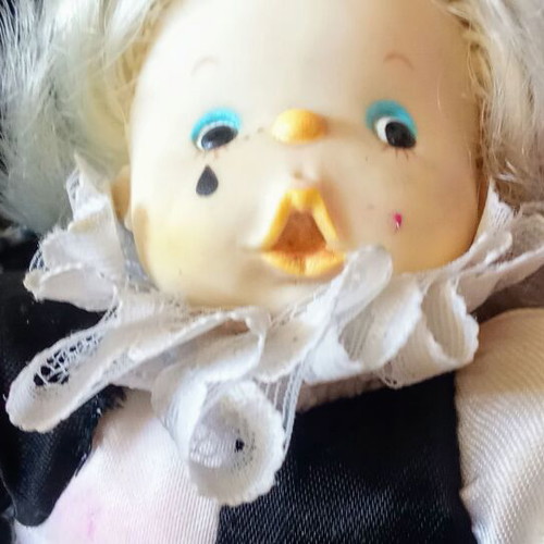 Mini vintage doll The Baby Clown used with missing hand