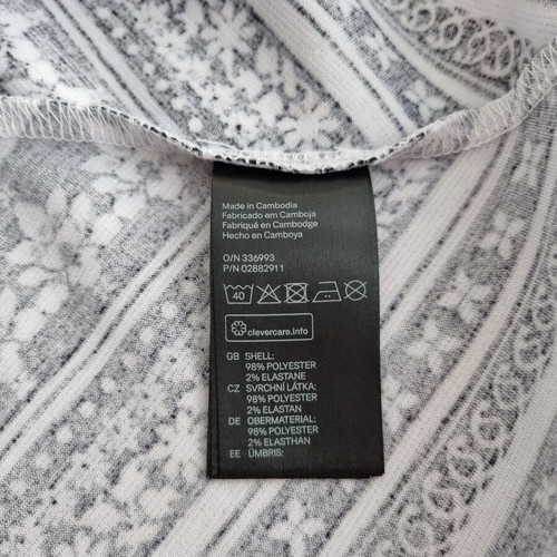 H&M mini dress with black and white pattern
