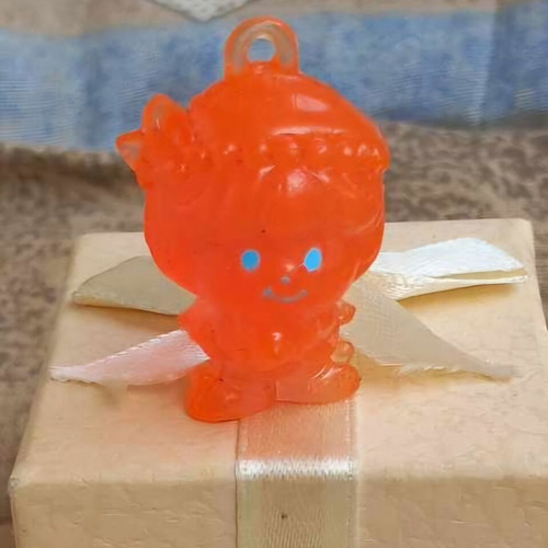 Vintage Greek Charmkins rare pink mini figure Hasbro like new