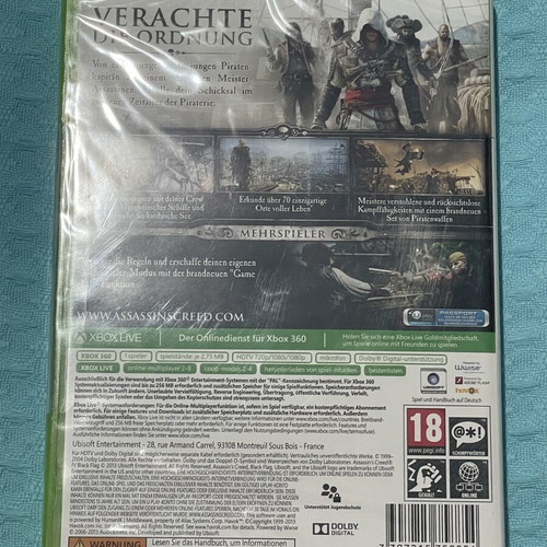 Assassin’s Creed IV Black Flag Xbox 360 game, new sealed