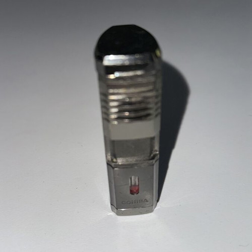 Cohiba aluminum cigar ashtrays with two cigar cutters and jet lighter