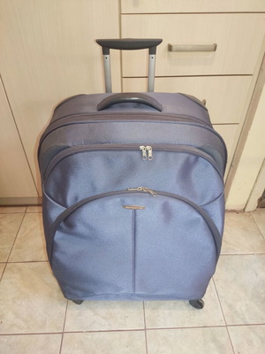 Βαλίτσες τροχήλατες Samsonite μικρή και μεγάλη σαν καινούργιο, μπλε