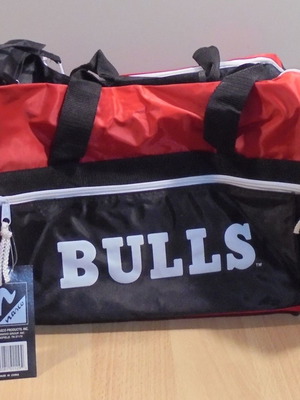 Chicago Bulls NBA αυθεντικό κόκκινο σακ βουαγιαζ γυμναστηρίου Nasco καινούργιο