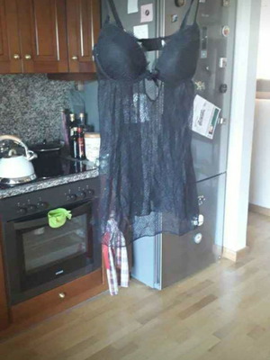 Νυχτικό μεταχειρισμένο, επώνυμο, μαύρο, μέγεθος S