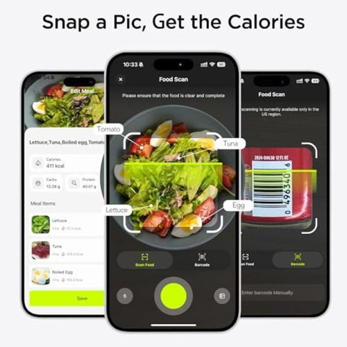 Smart kitchen scale with nutrient tracking app, new