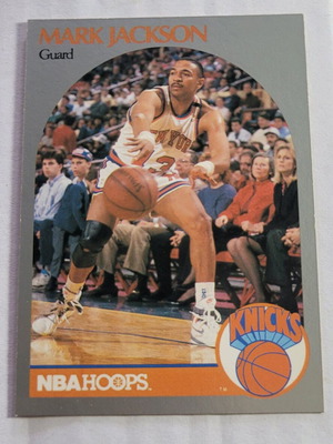 NBA Hoops Mark Jackson 1990-91 card used with Menendez Brothers
