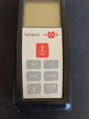 Wurth WDM61 Laser Distance Meter like new, 60m range with case
