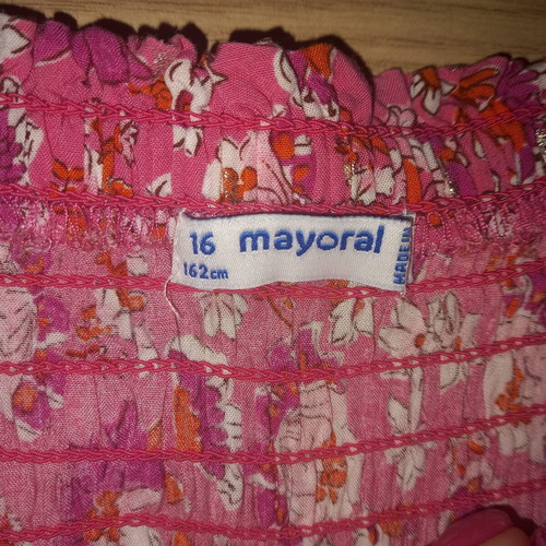 Mayoral floral dress size 16, fuchsia pink