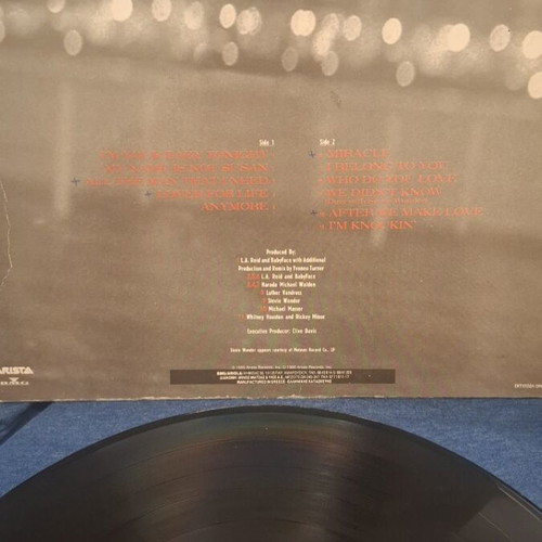 Whitney Houston I'm Your Baby Tonight vinyl record used, rock