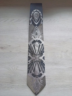Christian Lacroix tie like new, white and gray