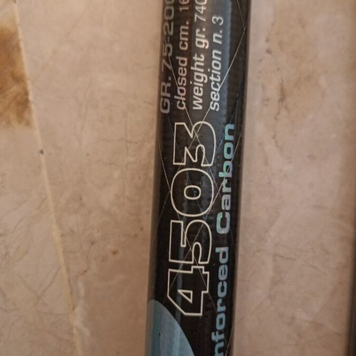 Linea Effe International De Lux Mar Azul 4503 three-piece fishing rod like new with case