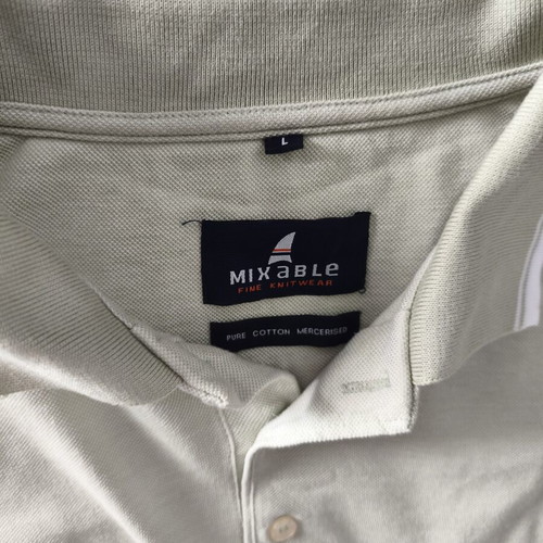 Mixable polo shirt, large, pistachio green