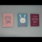 Decorative frames for a nursery room