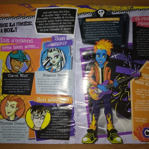 Monster High collection #18 Holt Hyde magazine with figure used