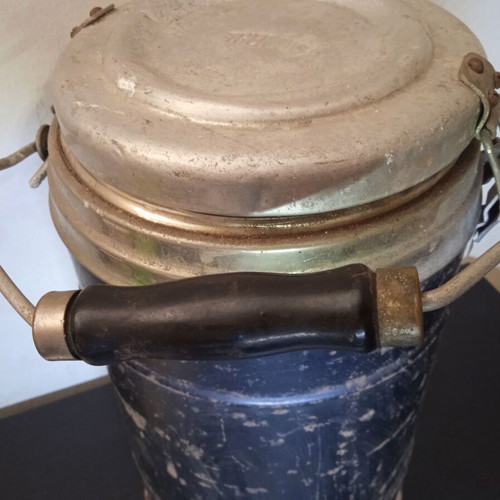 Vintage military thermos used, antique WW2 14" Pyrex jumbo jug