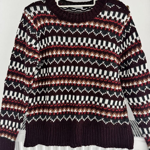 Bianco Lucci oversized knit sweater one size like new