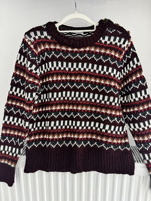 Bianco Lucci oversized knit sweater one size like new