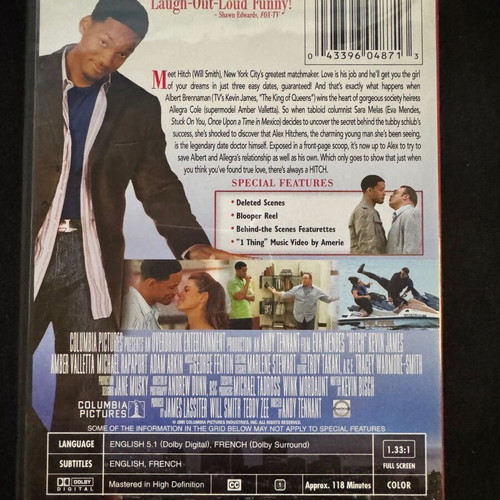 Hitch DVD used, comedy, romantic