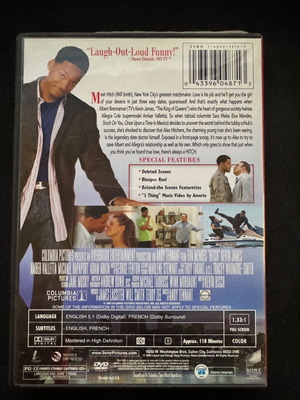 Hitch DVD used, comedy, romantic