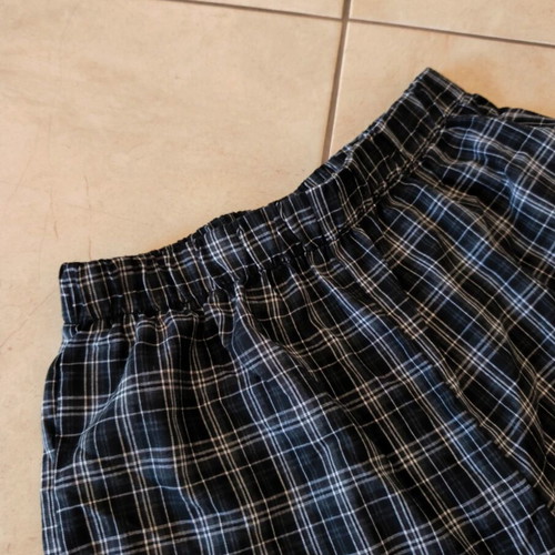 Shein plaid pajama pants like new, black and gray