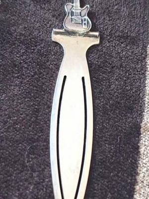 Silver Bookmark 925 Electric Guitar like new, Italian made