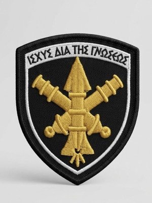 Military patch artillery position embroidered like new