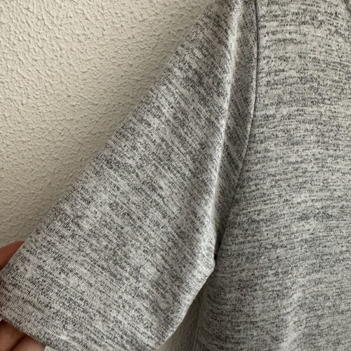 Regalinas top grey with white ruffles like new