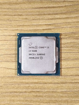 Intel Core i3-9100 processor used with cooler for Socket 1151 rev 2