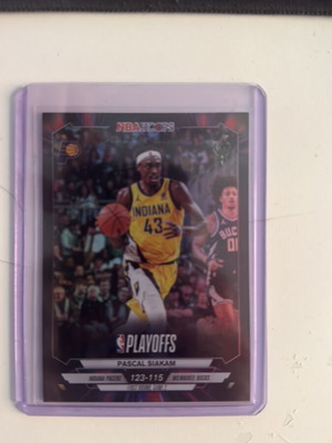 2025-26 Topps NBA Hoops Pascal Siakam First Round card like new