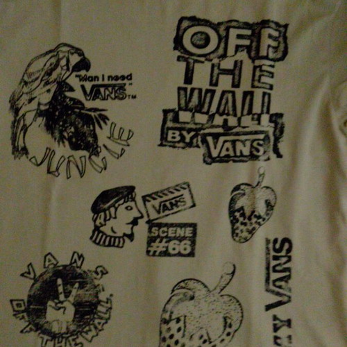 Vans khaki blouse with designs small like new