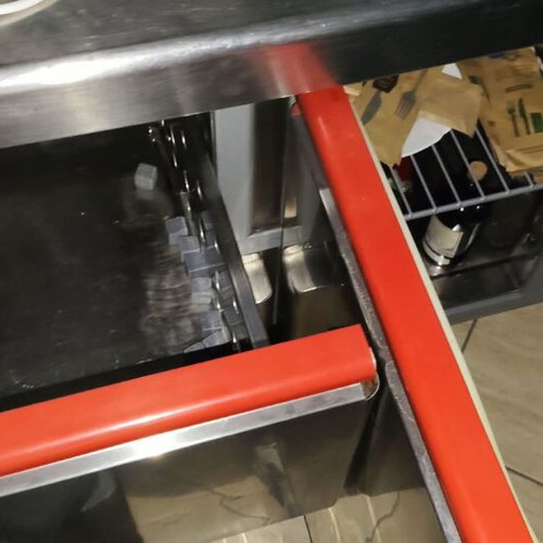 Counter refrigerator with 2 doors and 1 drawer like new