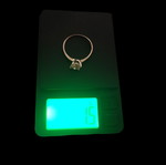 White Gold 14K Solitaire Ring like new