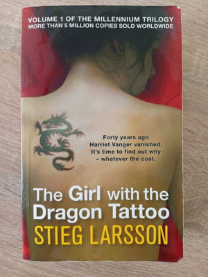 The Girl with the Dragon Tattoo by Stieg Larson in very good condition, English