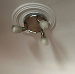 Ceiling light with 3 adjustable spots used