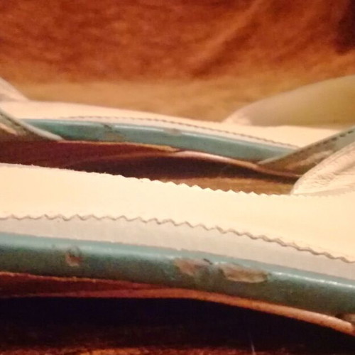 Zara women's turquoise ballerina shoes like new