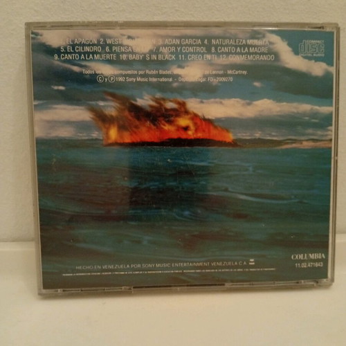 Rubén Blades Con Son Del Solar Amor Y Control CD used, Latin