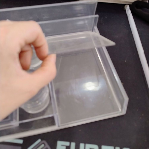Acrylic Desk Organizer Transparent Used with Multiple Compartments