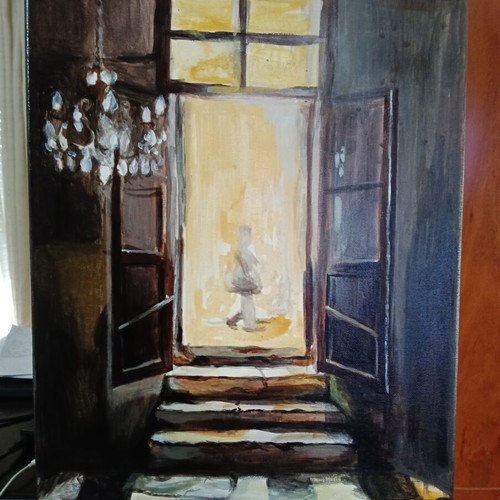 Painting on canvas original, 30x40cm, acrylic with varnish