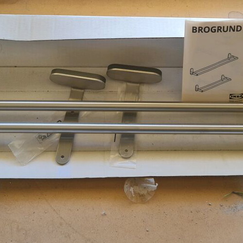 Double stainless steel towel rack for bathroom new IKEA